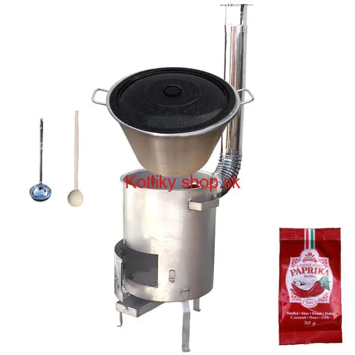 Nerezový kotol 40 L (1,2 mm) + nerezová kotlina (1,5 mm) 45 cm STRONG EXCLUSIVE