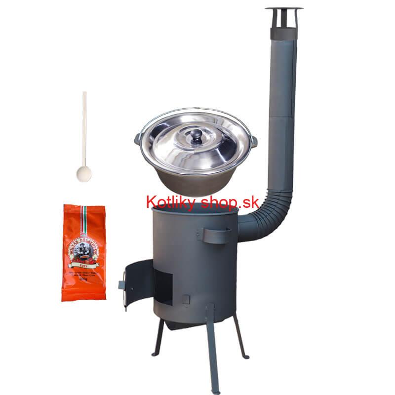 Liatinový kotlík 16 L + žiaruvzdorná kotlina 36 PLUS 600 4 MM