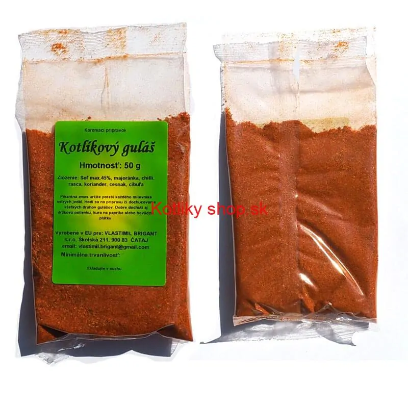 Smaltovaný hrniec s pokrievkou 8,6 L červený + pikantná zmes korenia 50 g Kotlíkový guláš