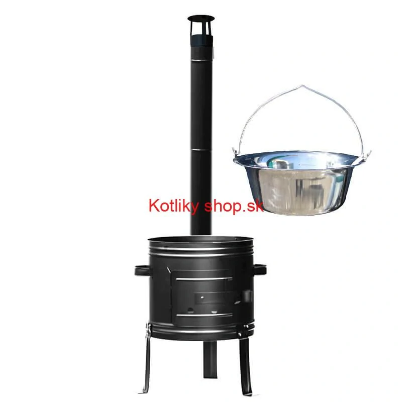 Nerezový kotlík 22 L + kovová kotlina 42 (KOV) + demontovateľné nožičky