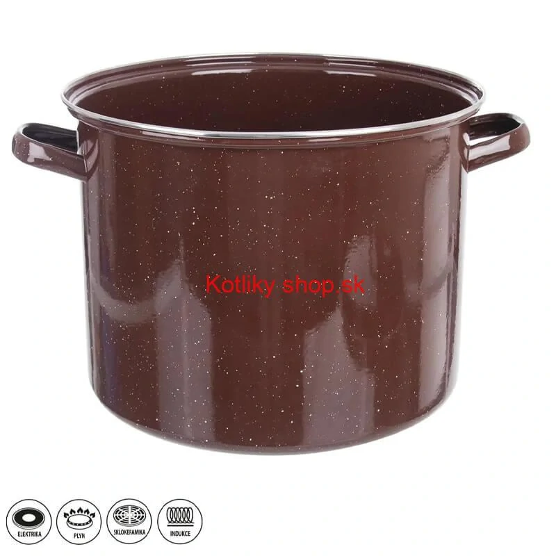 Hrniec hrubostenný smaltovaný bez pokrievky 20 l FALCO + paprikové korenie na guláš - sladké 100 g