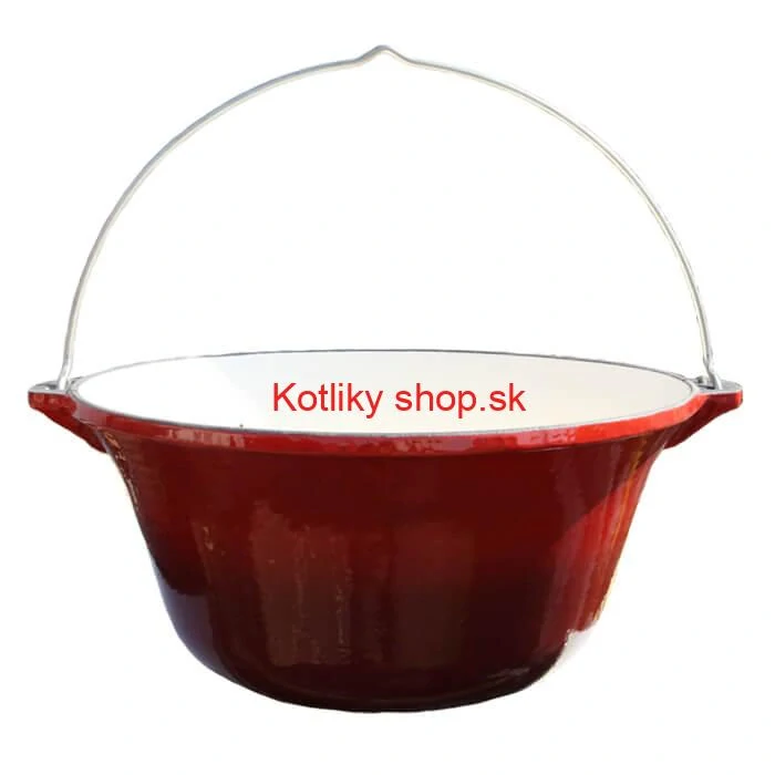 Liatinový kotlík 22 L – smaltovaný povrch