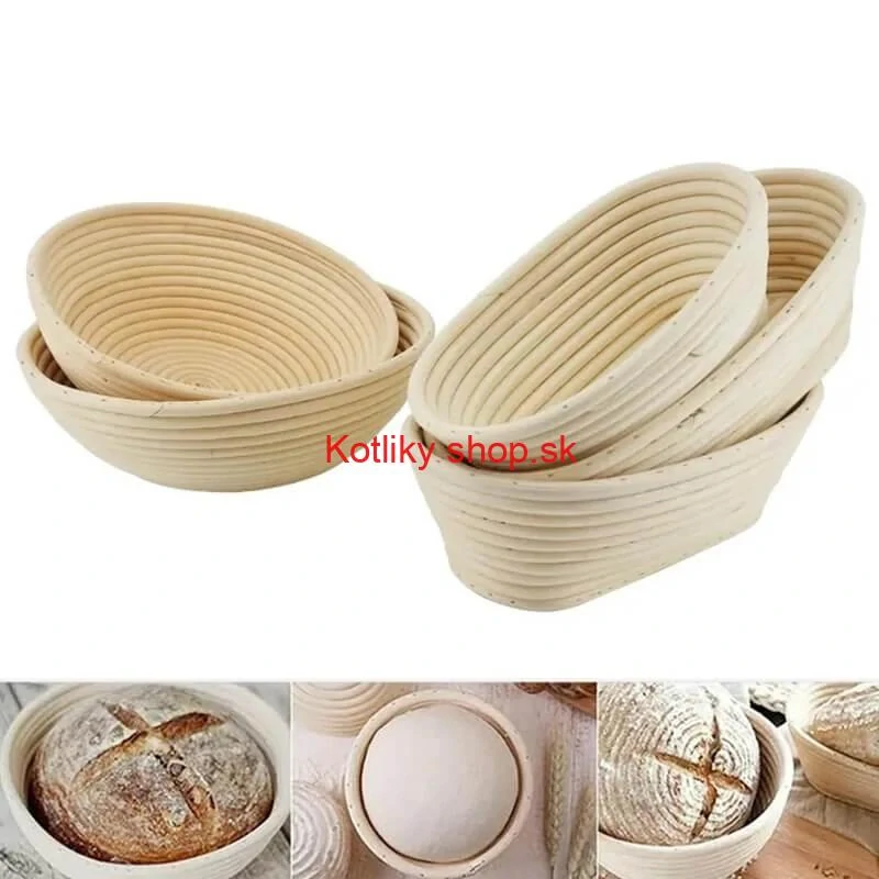 Ratanová miska na kysnutie chleba – oválna