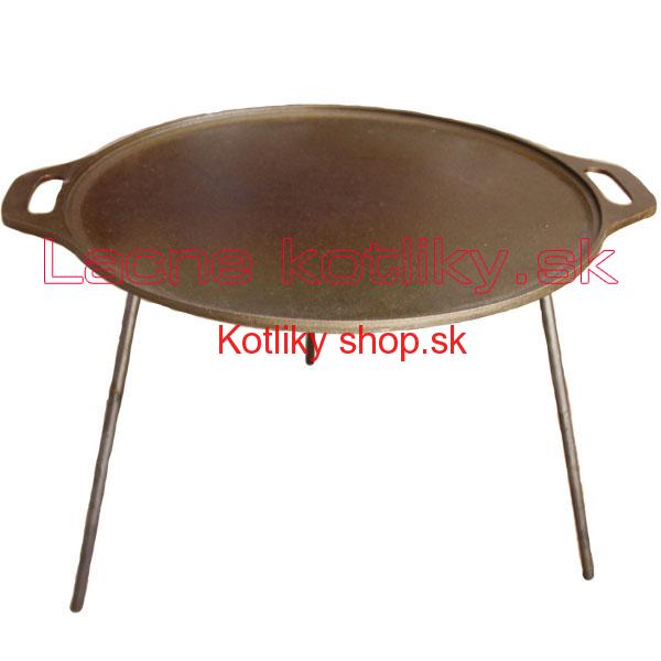 Liatinová grilovacia panvica s nožičkami