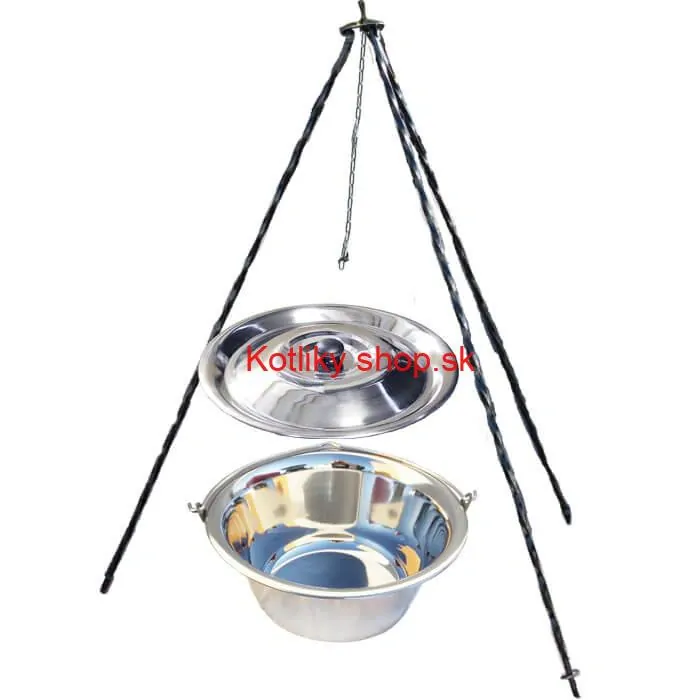 Nerezový kotlík 14 L INOX + pokrievka + stojan CLASSIC