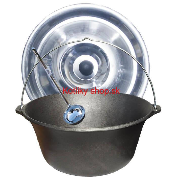 Liatinový kotlík 22 L + antikorová pokrievka