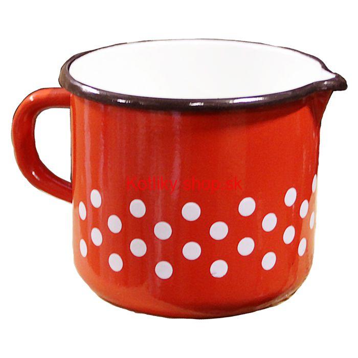Smaltovaný hrnček 1,5 L (bodky)